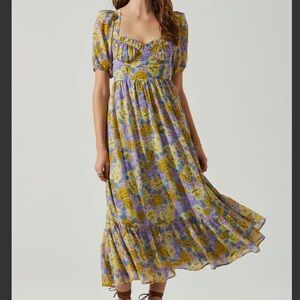 Astr Sweetheart Neckline Ruffled Tiered Sundress